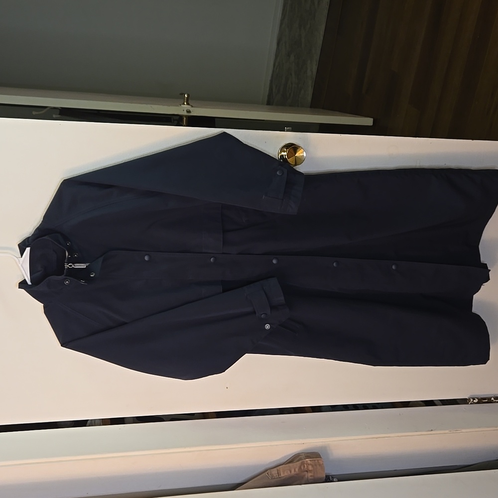 Vintage LL Bean Trench Coat - Navy - Picture 5 of 12